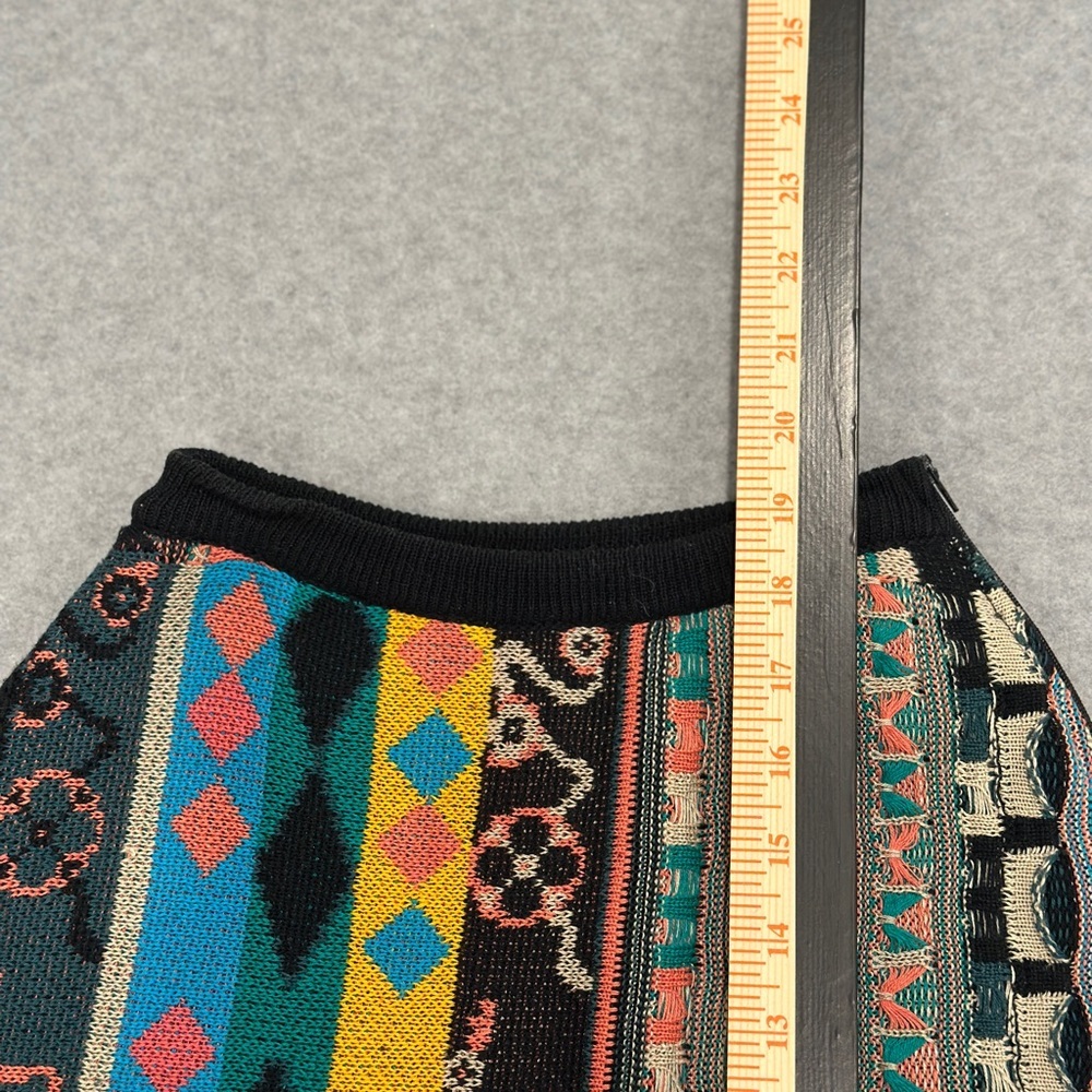 Vintage COOGI Multicolor Patterned Knit Mini Skirt - Picture 8 of 8